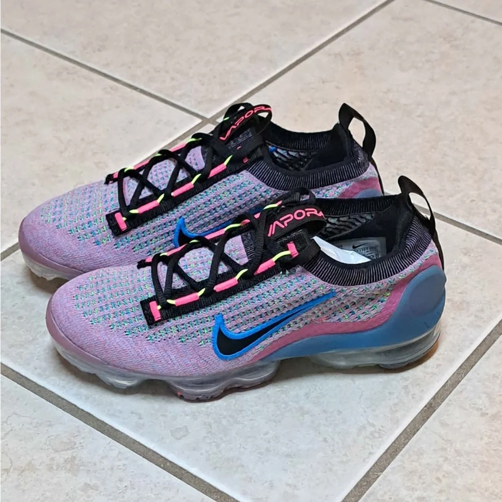 Nike Air Vapor Max 2021 Flyknit Nature Pink Blast - Women's size 5.5 - Picture 2 of 10